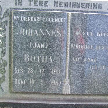 BOTHA Johannes 1911-1967