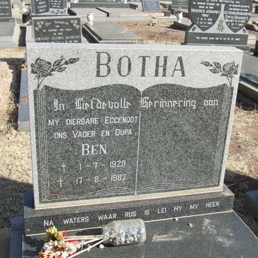 BOTHA Ben 1928-1982