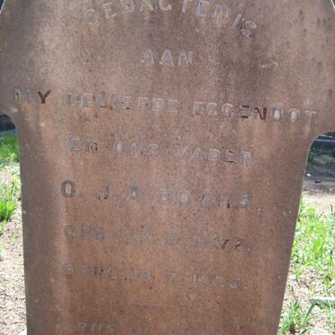 BOTHA O.J.A. 1872-1925