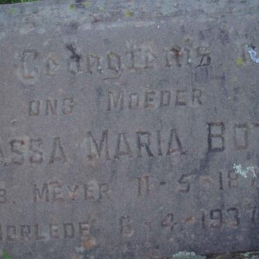 BOTHA Sassa Maria nee MEYER 1879-1937