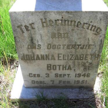 BOTHA Johanna Elizabeth 1946-1951