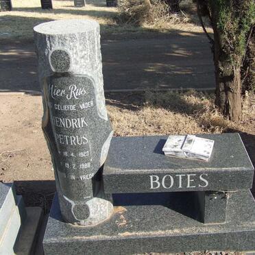 BOTHA Hendrik Petrus 1929-1986