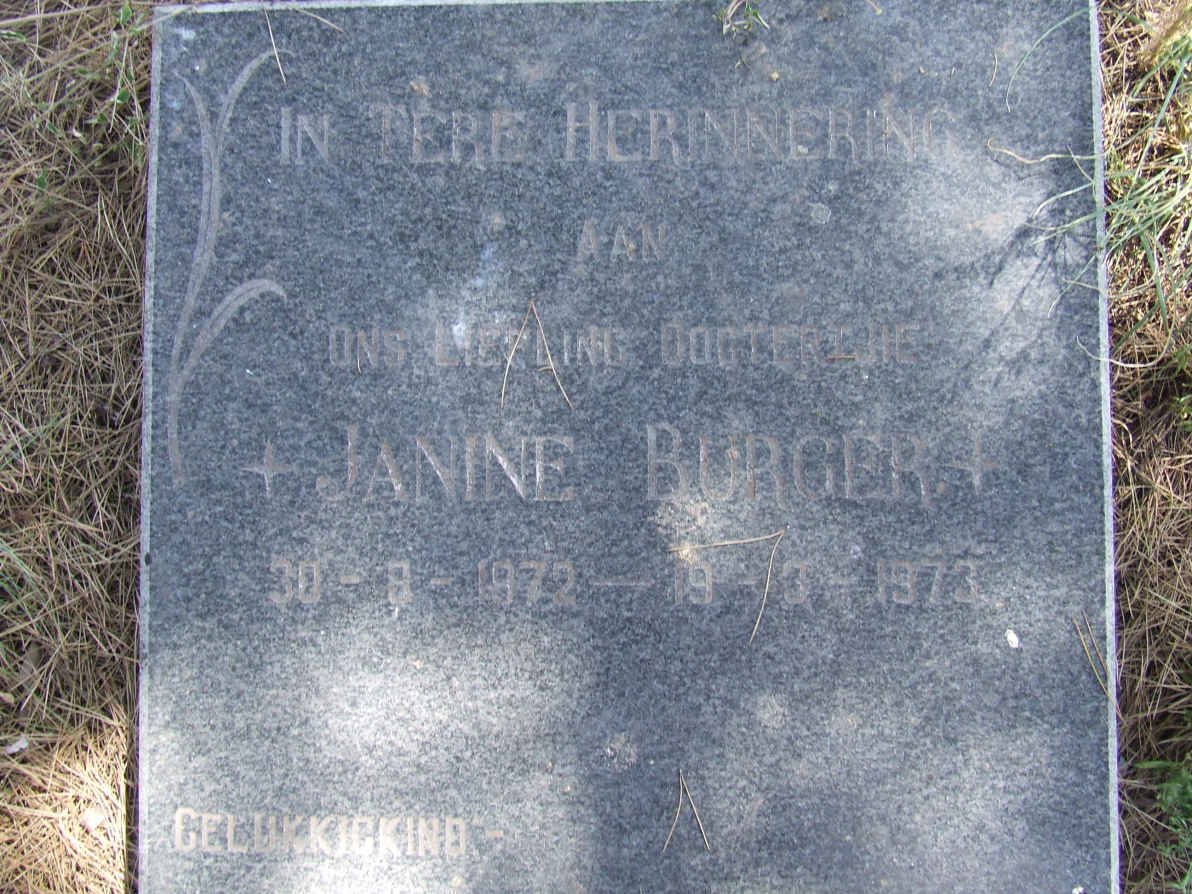 BURGER Janine 1972-1973
