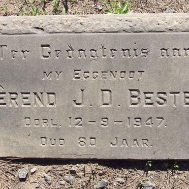 BESTER Bêrend J.D. -1947