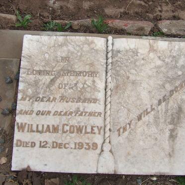 COWLEY William -1939