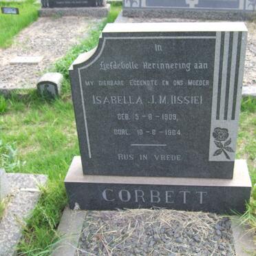 CORBETT Isabella J.M. 1909-1964