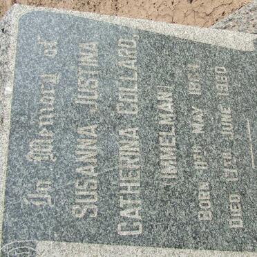 COLLARD Susanna Justina Catherina nee IMMELMAN 1864-1960