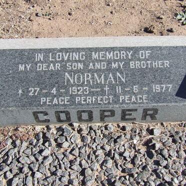 COOPER Norman 1923-1977