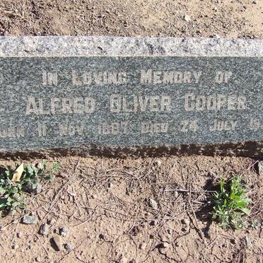 COOPER Alfred Oliver 1887-1955