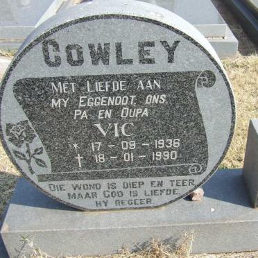 COWLEY Vic 1936-1990