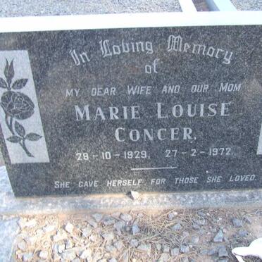 CONCER Marie Louise 1929-1972