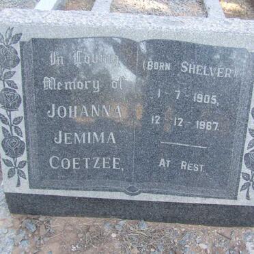 COETZEE Johanna Jemima nee SHELVER 1905-1967