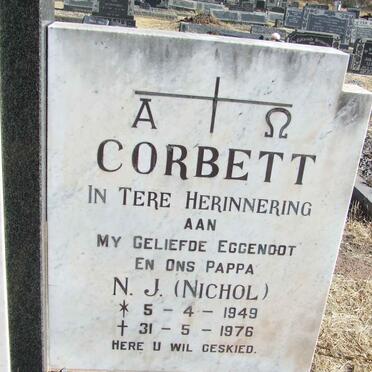 CORBETT N.J. 1949-1976