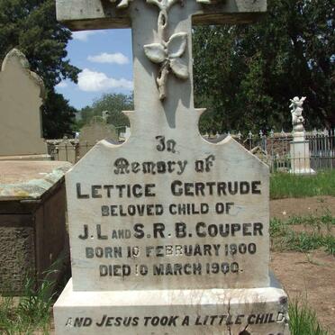 COUPER Lettice Gertrude 1900-1900