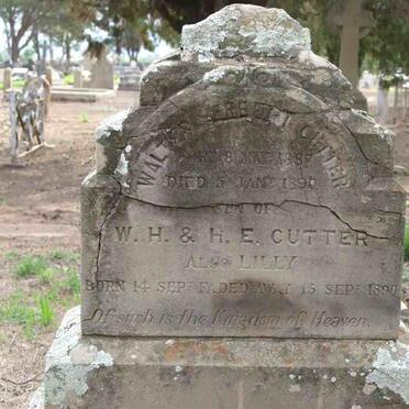 CUTTER Walter ? 1885-1890 :: CUTTER Lilly 1890-1890