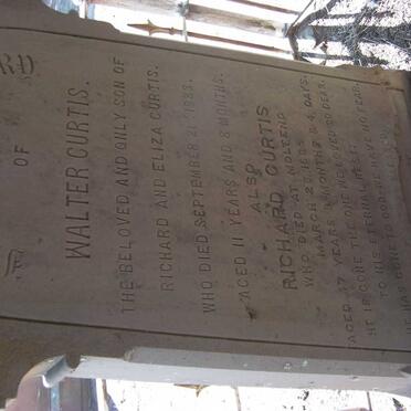 CURTIS Walter -1883 :: CURTIS Richard -1885