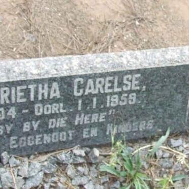 CARELSE Albertus S. J. 1899-1965 &amp; Maria Magrietha 1904-1959