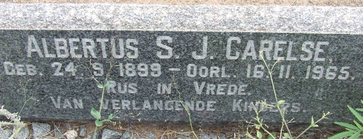 CARELSE Albertus S. J. 1899-1965