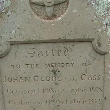 CASS Johan Georg, van 1828-1873