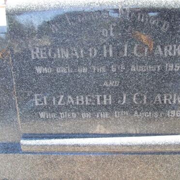 CLARKE Reginald H. J. -1954 &amp; Elizabeth J. -1969