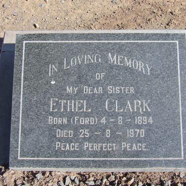CLARK Ethel nee FORD 1894-1970