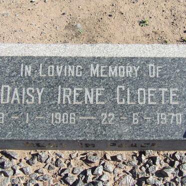 CLOETE Daisy Irene 1906-1970