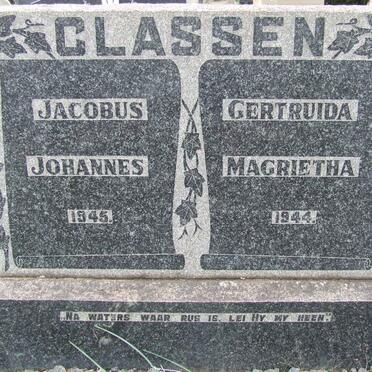 CLASSEN Jacobus Johannes -1945 &amp; Gertruida Magrietha -1944 