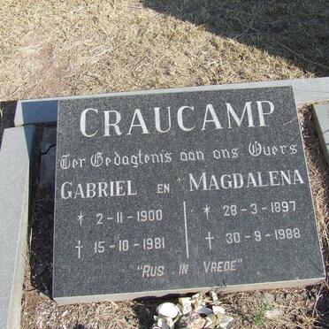 CRAUCAMP Gabriel 1900-1981 &amp; Magdalena 1897-1988