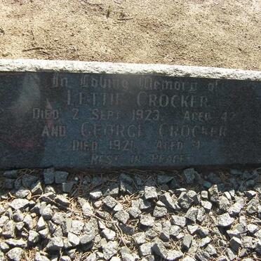 CROCKER Lettie -1923 :: CROCKER George -1921