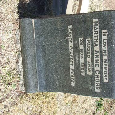 CROSS Martha Anne -1929