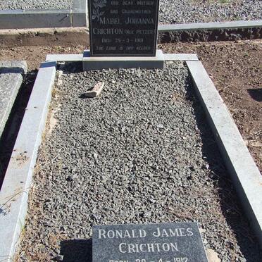 CRICHTON Ronald James 1912-1986 &amp; Mabel Johanna PETZER -1961