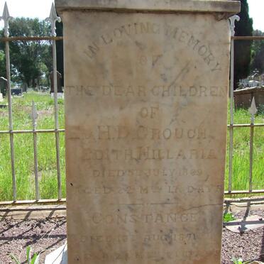 CROUCH Edith Hillaria -1869 :: CROUCH Constance -1871