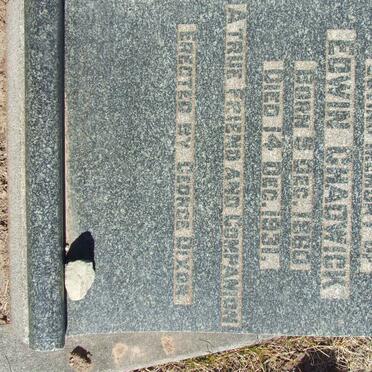 CHADWICK Edwin 1860-1931