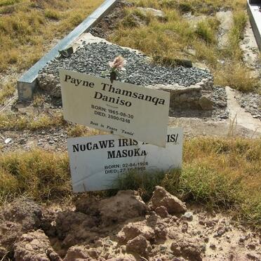 DANISO Payne Thamsanqa 1965-2000 &amp; Nocawe Iris MASOKA  1966-1998