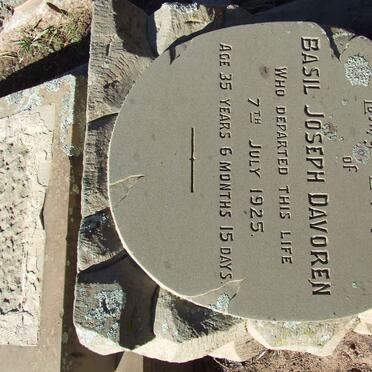 DAVOREN Basil Joseph -1925