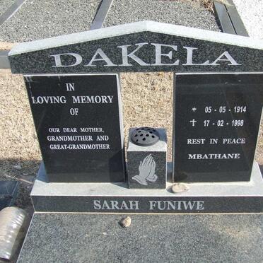 DAKELA Sarah Funiwe 1914-1998