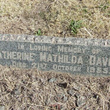DAVIDSON Catherina Mathilda -1955