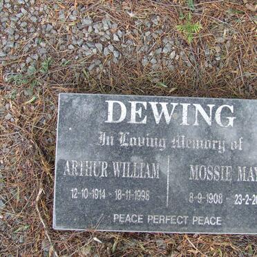 DEWING Arthur William 1914-1998 &amp; Mossie May 1908-2004