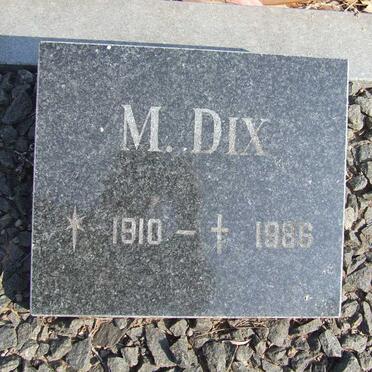 DIX M. 1910-1986