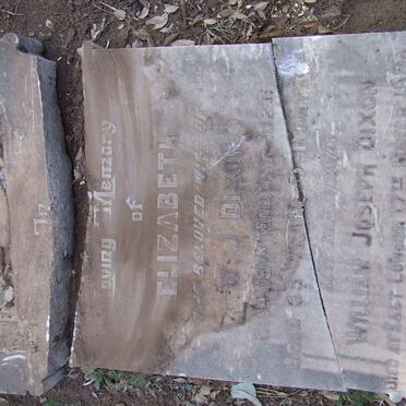 DIXON William Joseph -1926 &amp; Elizabeth -1920