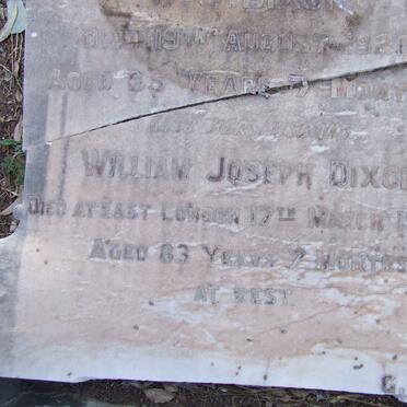 DIXON William Joseph -1926