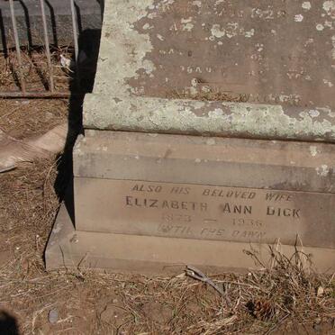 DICK Elizabeth Ann 1873-1936