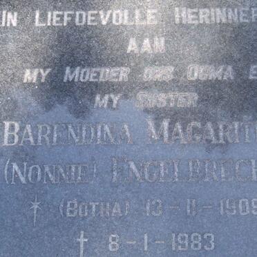 ENGELBRECHT Barendina Magaritha nee BOTHA 1909-1983