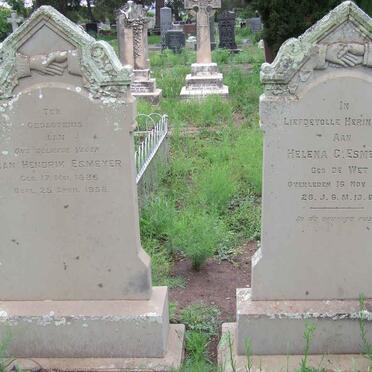 ESMEYER Jan Hendrik 1888-1938 &amp; Hester C. DE WET -1921