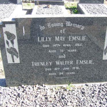 EMSLIE Trenley Walter -1975 &amp; Lilly May -1965
