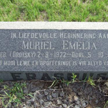 ERASMUS Muriel Emelia nee DROTSKY 1922-1963
