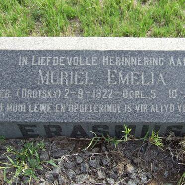 ERASMUS Muriel Emelia nee DROTSKY 1922-1963