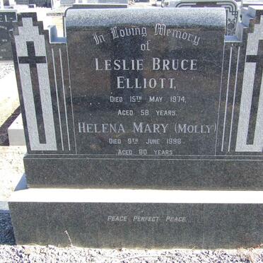 ELLIOTT Leslie Bruce -1974 &amp; Helena Mary -1998