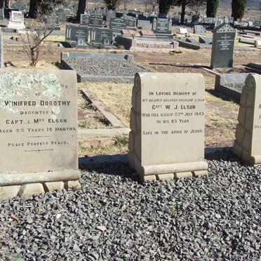 ELSON W.J. -1945 &amp; Augusta Charlotte Fredericka -1955 :: ELSON Winifred Dorothy