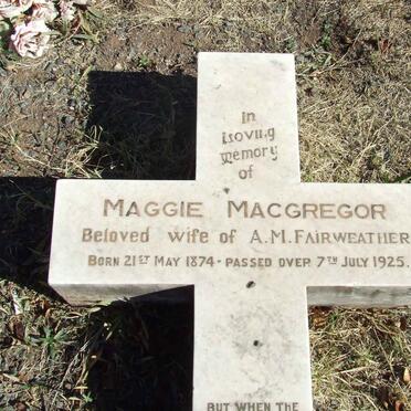 FAIRWEATHER Maggie 1874-1925